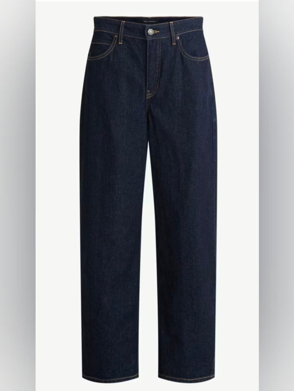 NWT Free Assembly Women’s Crop Barrel Leg Jeans 26.5" Inseam Dark Wash Size 8